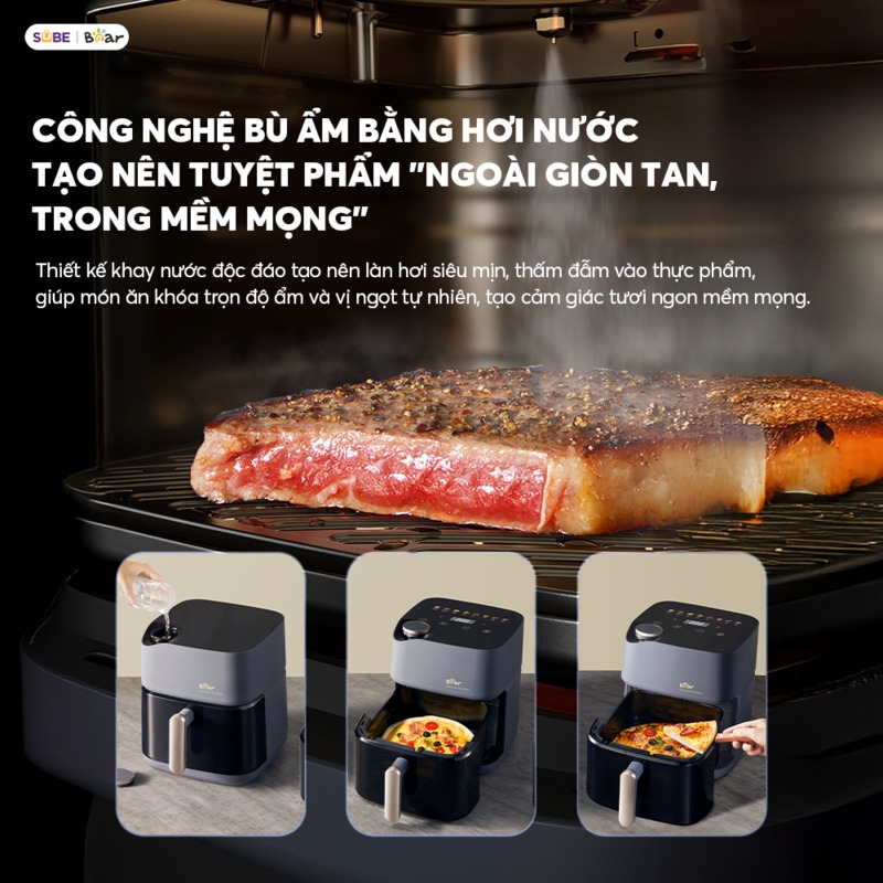 [SALE 20/10] Nồi chiên không dầu 6L Bear AF-5H19I45